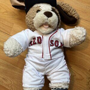 Build-A-Bear Boston Red Sox Puppy Plush Dog 16″ MLB Uniform & Cap